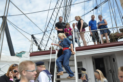 Anette Heick på Fregatten Jylland - bragt i Århus Stiftstidende