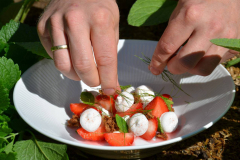 Dessert fra Fru Møllers Restaurant - bragt i Århus Stiftstidende