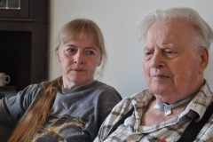 Portræt af Jens Aage Christensen med datter Kirsten Christensen - bragt i Århus Stiftstidende